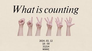 What is Counting